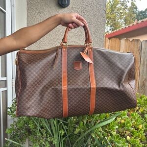 CELINE Vintage Macadam Boston travel bag (foldable & no strap)